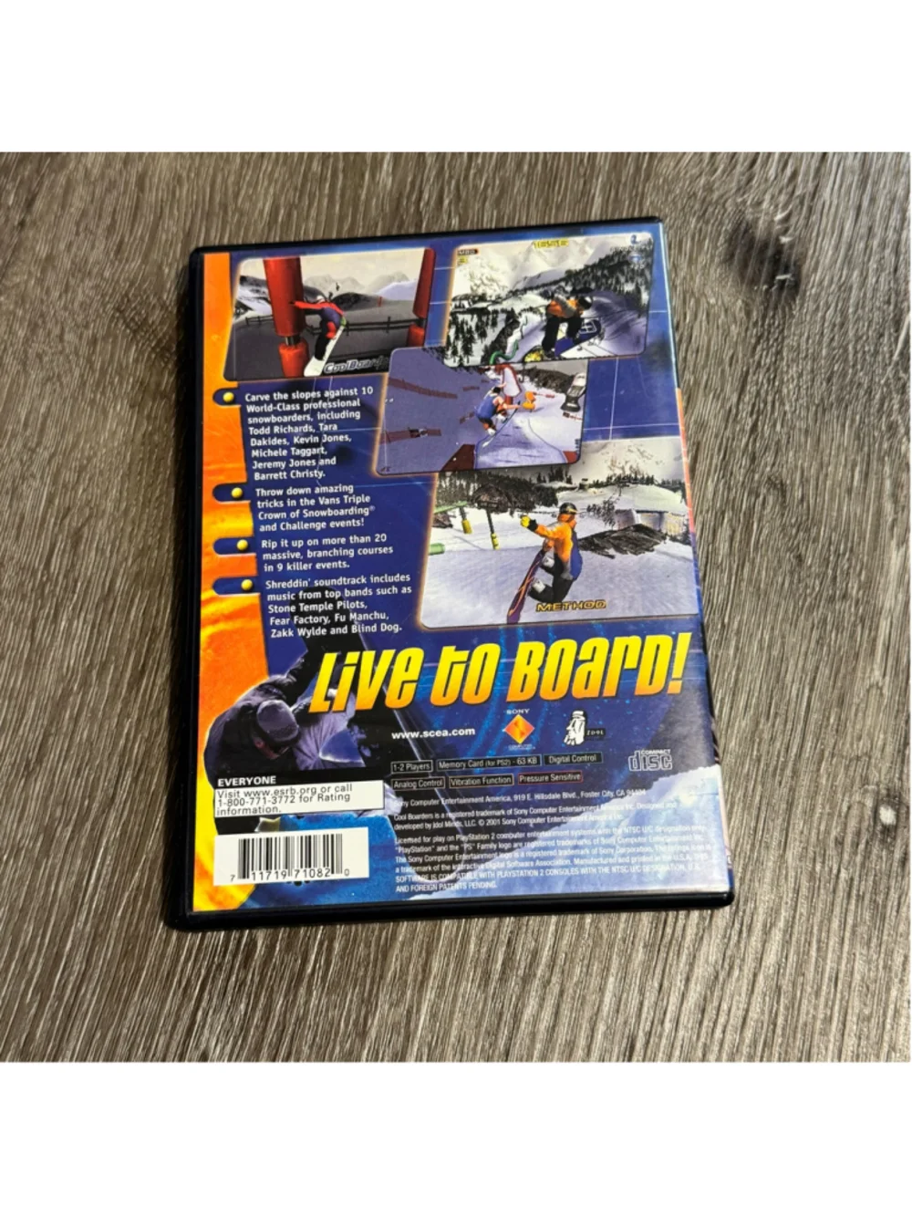 CoolBoarders 2001 PlayStation 2 Video Game Blue Disk Y2k Cib Complete